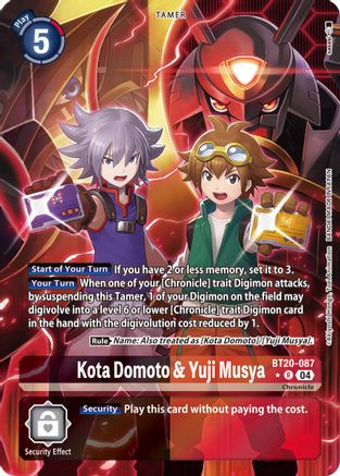 Kota Domoto & Yuji Musya [BT20-087] (Alternate Art) [Release Special Booster Ver.2.5] - Trinity Hobby