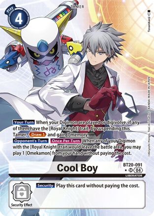 Cool Boy [BT20-091] (Alternate Art) [Release Special Booster Ver.2.5] - Trinity Hobby