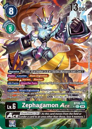 Zephagamon ACE [BT20-101] (Alternate Art) [Release Special Booster Ver.2.5] - Trinity Hobby