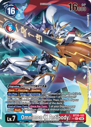 Omnimon [BT20-102] (X Antibody) (Alternate Art) [Release Special Booster Ver.2.5] - Trinity Hobby