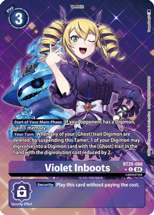 Violet Inboots [BT20-088] - BT20-088 (Alternate Art) [Release Special Booster Ver.2.5] - Trinity Hobby