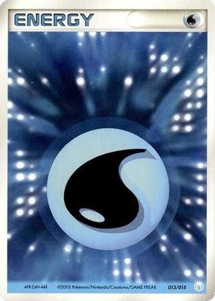Basic Water Energy - 013/015 (Japanese)  013/015 - [Gift Box Mew  Lucario Crawdaunt Quarter Deck]