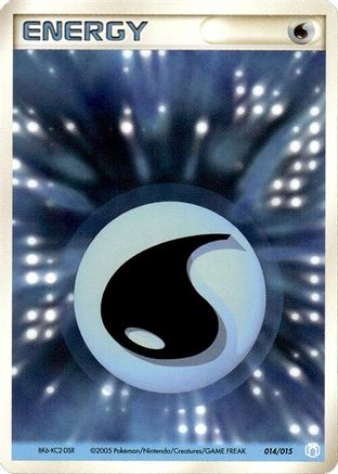 Basic Water Energy - 014/015 (Japanese)  014/015 - [Gift Box Mew  Lucario Crawdaunt Quarter Deck]
