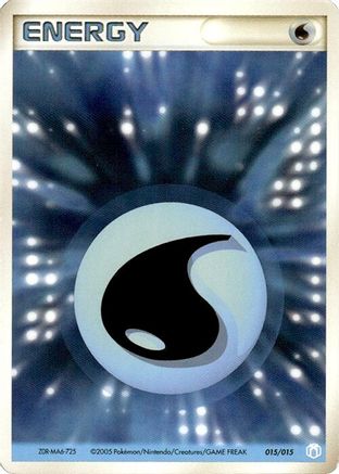 Basic Water Energy - 015/015 (Japanese)  015/015 - [Gift Box Mew  Lucario Crawdaunt Quarter Deck]