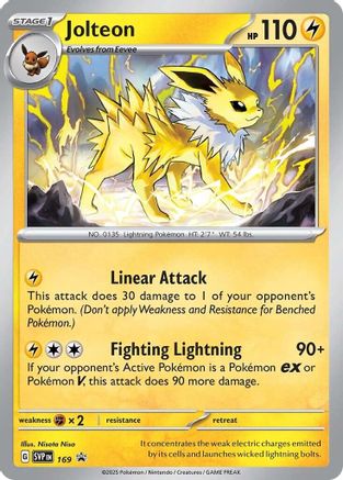 Jolteon (SVP169) [Scarlet & Violet: Black Star Promos] - Trinity Hobby