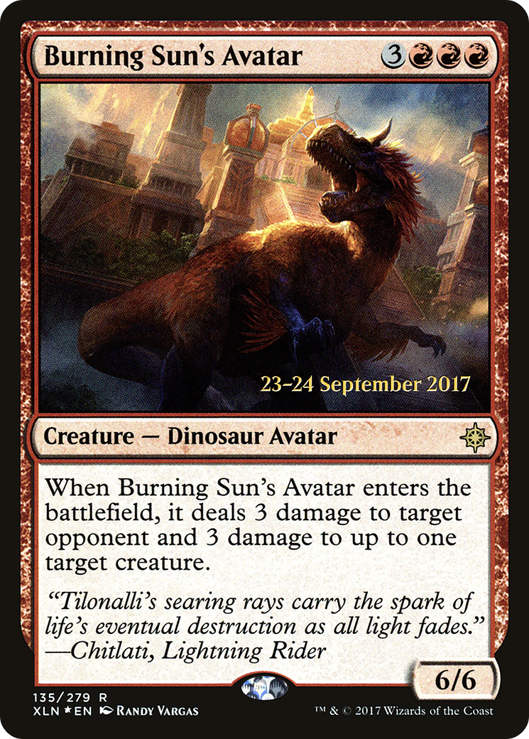 Burning Sun's Avatar [Ixalan Prerelease Promos] - Trinity Hobby