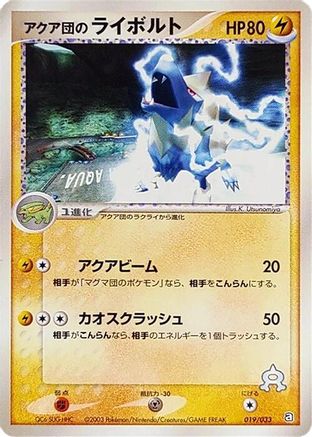 Team Aqua's Manectric (Japanese)  019/033 - [Aqua Deck Kit]