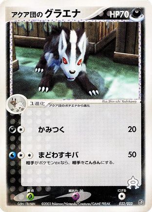 Team Aqua's Mightyena - 022/033 (Japanese)  022/033 - [Aqua Deck Kit]