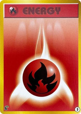 Basic Fire Energy - 5 (Japanese)  5 - [Intro Pack Neo Chikorita]