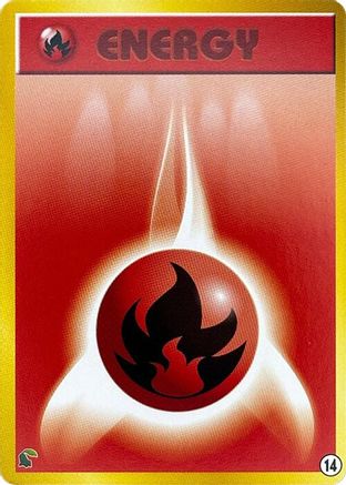 Basic Fire Energy - 14 (Japanese)  14 - [Intro Pack Neo Chikorita]
