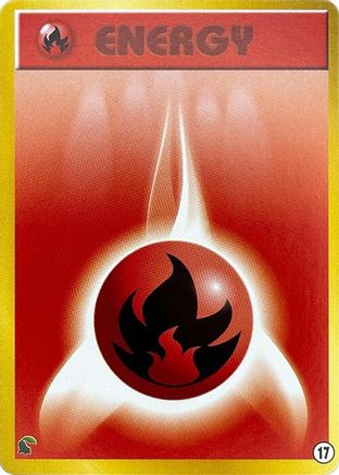 Basic Fire Energy - 17 (Japanese)  17 - [Intro Pack Neo Chikorita]