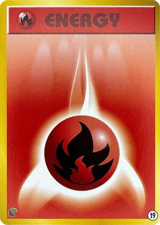 Basic Fire Energy - 19 (Japanese)  19 - [Intro Pack Neo Chikorita]