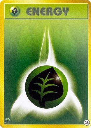 Basic Grass Energy - 26 (Japanese)  26 - [Intro Pack Neo Chikorita]