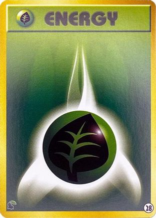 Basic Grass Energy - 28 (Japanese)  28 - [Intro Pack Neo Chikorita]