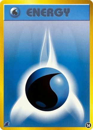 Basic Water Energy - 14 (Japanese)  14 - [Intro Pack Neo Totodile]