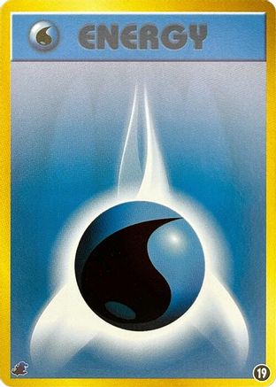 Basic Water Energy - 19 (Japanese)  19 - [Intro Pack Neo Totodile]