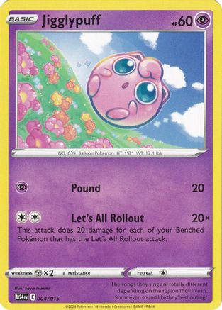 Jigglypuff (004/015) [McDonald's Promos 2024 Collection] - Trinity Hobby
