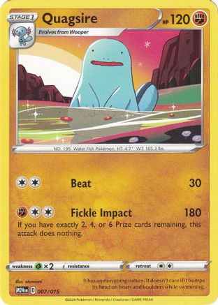 Quagsire (007/015) [McDonald's Promos 2024 Collection] - Trinity Hobby
