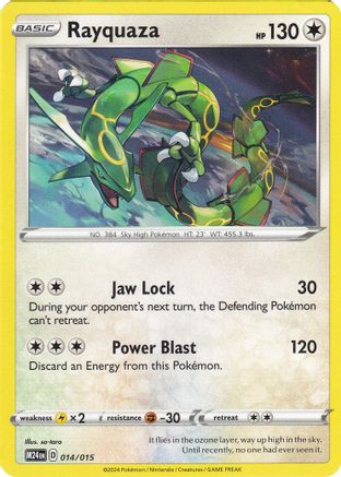 Rayquaza (014/015) [McDonald's Promos 2024 Collection] - Trinity Hobby