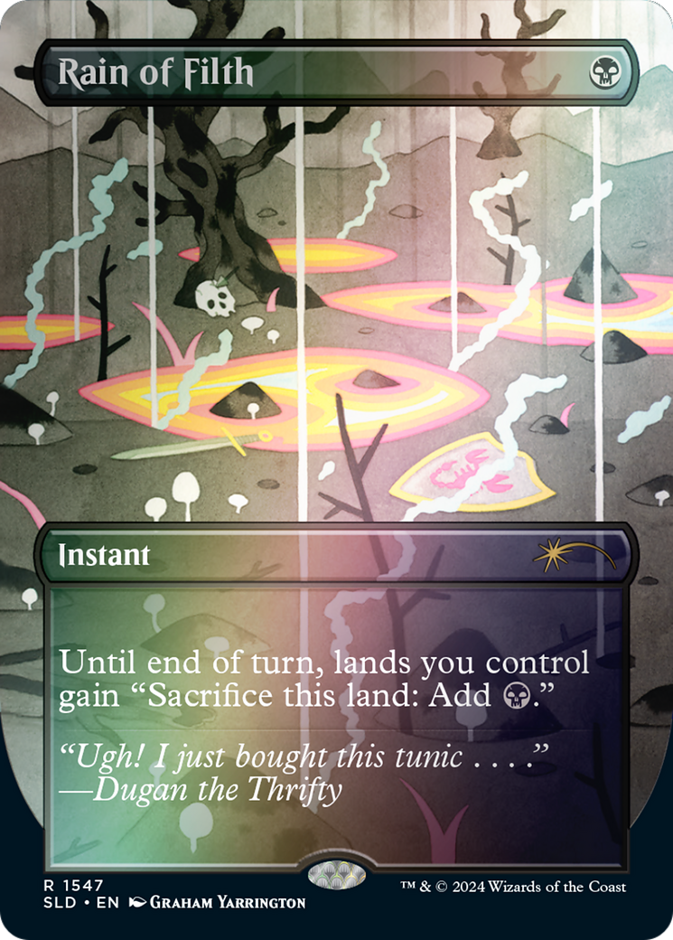 Rain of Filth (Rainbow Foil) [Secret Lair Drop Series] - Trinity Hobby