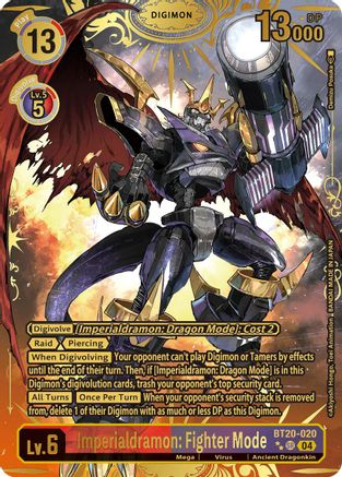 Imperialdramon: Fighter Mode [BT20-020] (Textured) [Release Special Booster Ver.2.5] - Trinity Hobby