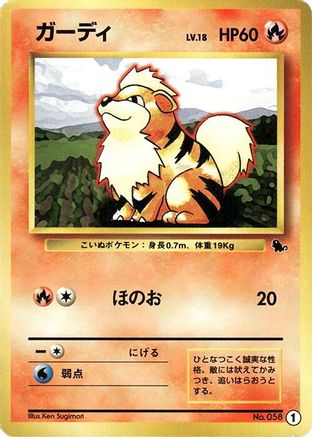 Growlithe - 1 (Japanese)  1 - [Intro Pack Squirtle]