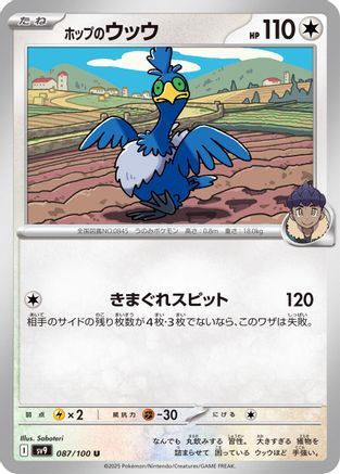 Hop's Cramorant (Japanese)  087/100 - [SV9 Battle Partners]
