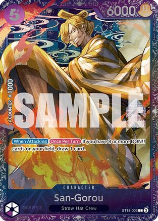 San-Gorou (Treasure Cup 2025) (ST18-003) - [One Piece Promotion Cards] Foil - Trinity Hobby