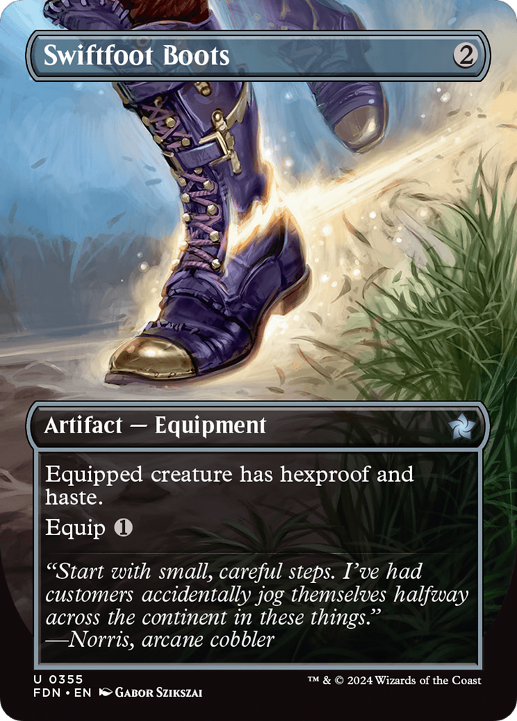 Swiftfoot Boots (Borderless) [Foundations] - Trinity Hobby