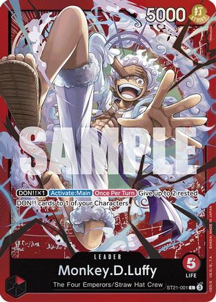 Monkey.D.Luffy (001) (ST21-001) - [Starter Deck EX: Gear 5] - Trinity Hobby