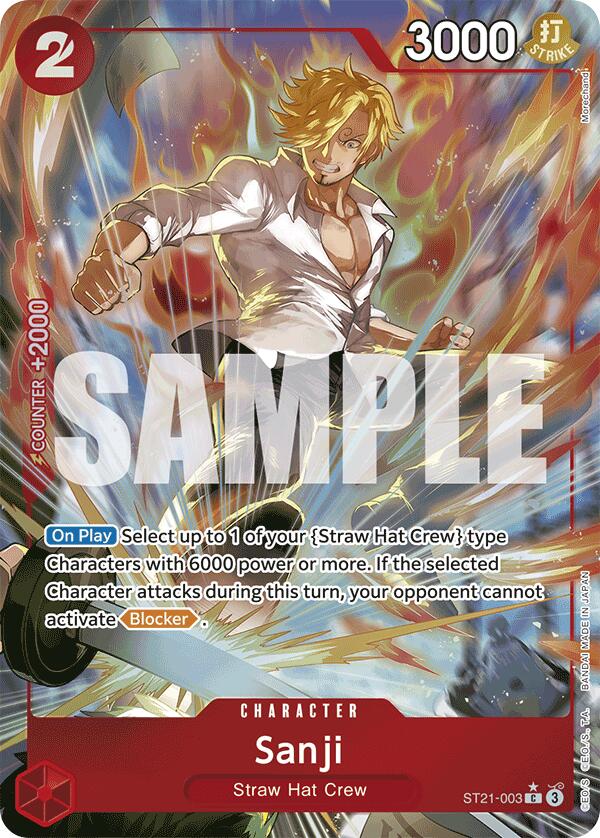 Sanji (Parallel) (ST21-003) - [Starter Deck EX: Gear 5] Foil - Trinity Hobby