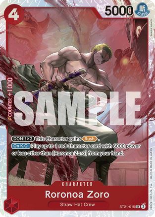 Roronoa Zoro (ST21-015) - [Starter Deck EX: Gear 5] Foil - Trinity Hobby