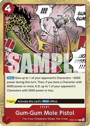 Gum-Gum Mole Pistol (ST21-017) - [Starter Deck EX: Gear 5] Foil - Trinity Hobby