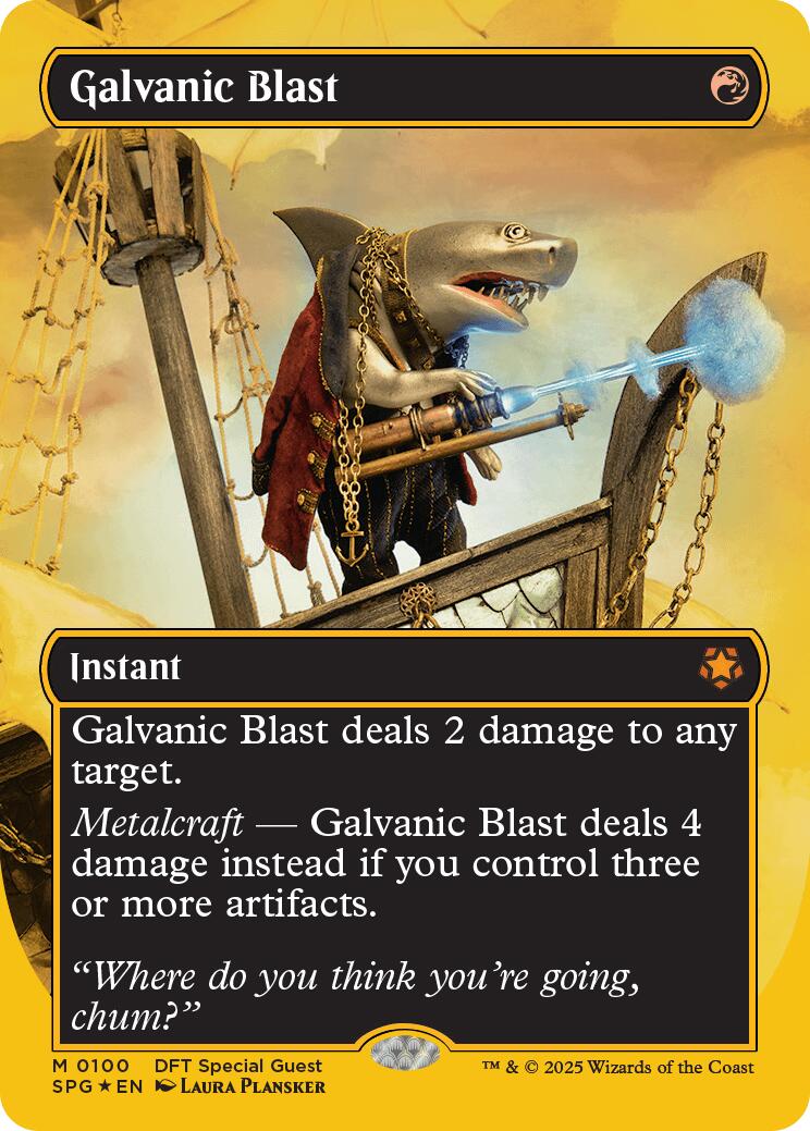 Galvanic Blast (Borderless) (First-Place Foil) [Aetherdrift Special Guests] - Trinity Hobby