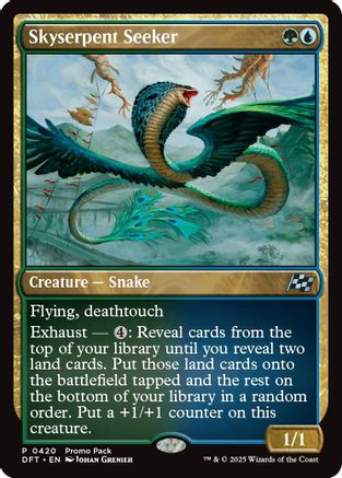Skyserpent Seeker (PPDFT-420) - [Promo Pack: Aetherdrift] Foil - Trinity Hobby