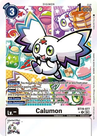 Calumon [BT19-077] (Box Promotion Pack) [Release Special Booster Ver.2.5] - Trinity Hobby