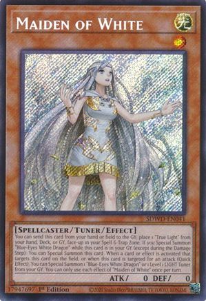 Maiden of White (Secret Rare) [SDWD-EN041] Secret Rare - Trinity Hobby