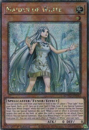 Maiden of White (Quarter Century Secret Rare) [SDWD-EN041] Quarter Century Secret Rare - Trinity Hobby