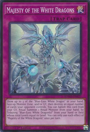 Majesty of the White Dragons [SDWD-EN027] Super Rare - Trinity Hobby