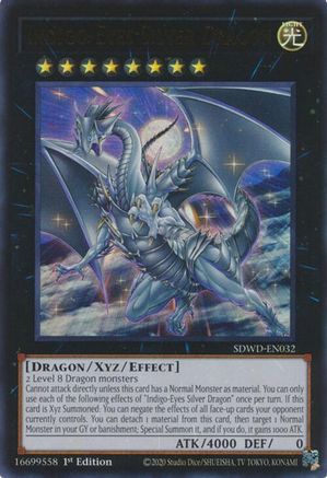 Indigo-Eyes Silver Dragon [SDWD-EN032] Ultra Rare - Trinity Hobby