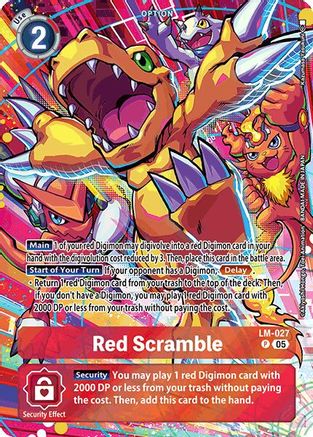 Red Scramble [LM-027] (Alternate Art) [Starter Deck: Protector of Light] - Trinity Hobby