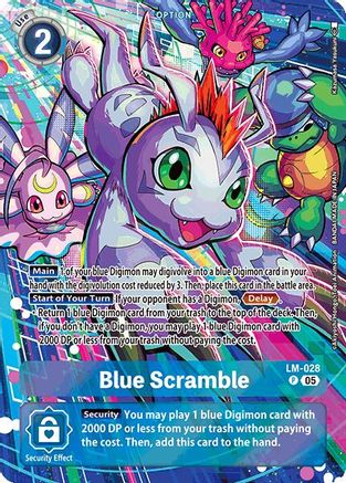 Blue Scramble [LM-028] (Alternate Art) [Starter Deck: Protector of Light] - Trinity Hobby