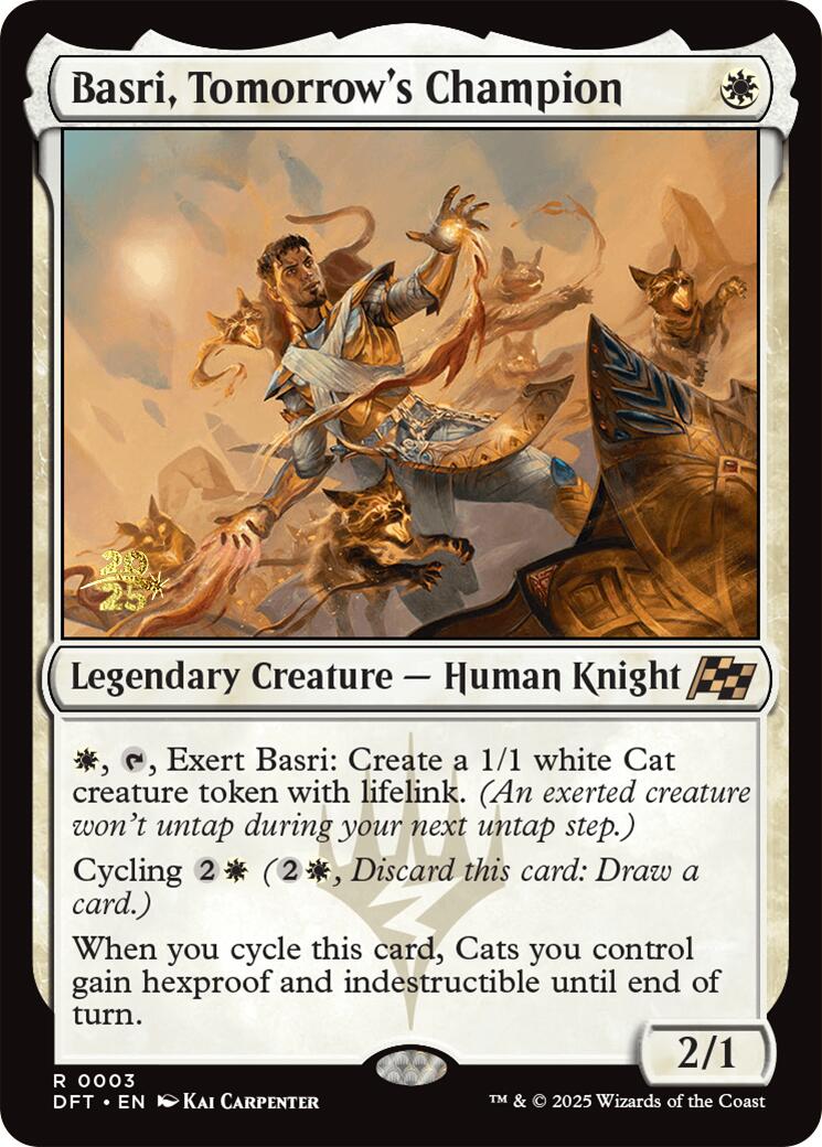 Basri, Tomorrow's Champion [Aetherdrift Prerelease Promos] - Trinity Hobby