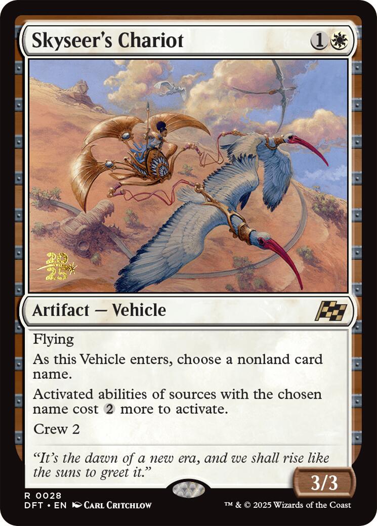 Skyseer's Chariot [Aetherdrift Prerelease Promos] - Trinity Hobby