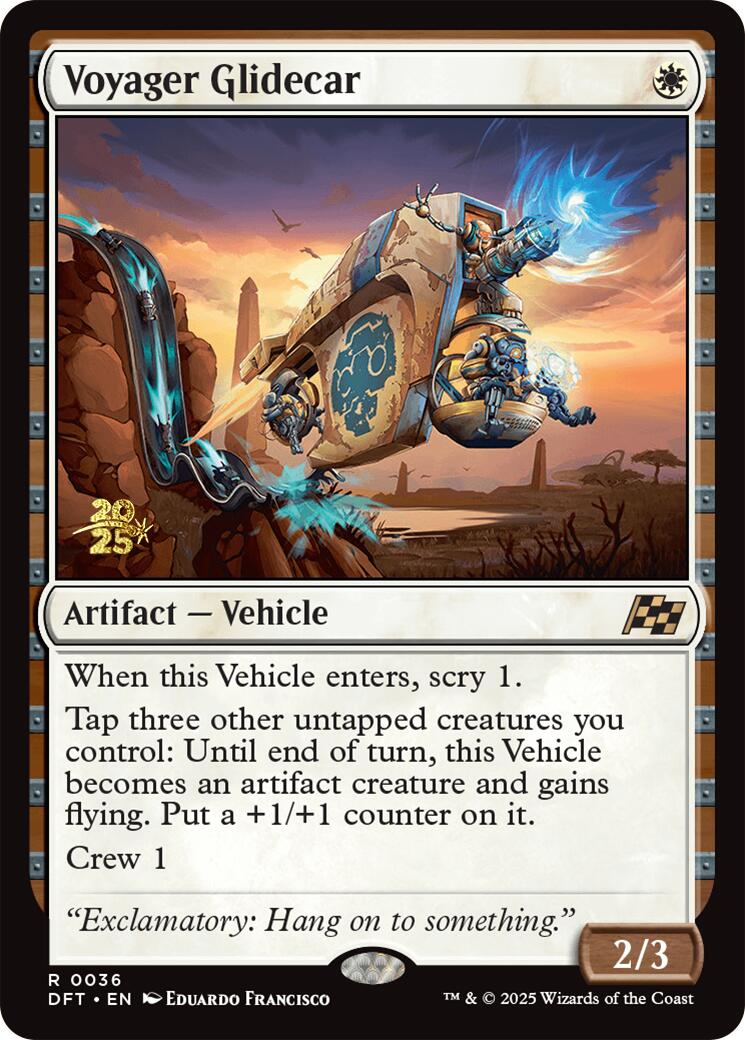 Voyager Glidecar [Aetherdrift Prerelease Promos] - Trinity Hobby