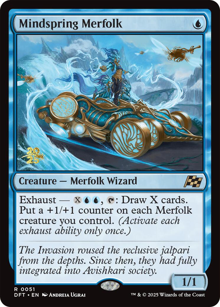 Mindspring Merfolk [Aetherdrift Prerelease Promos] - Trinity Hobby