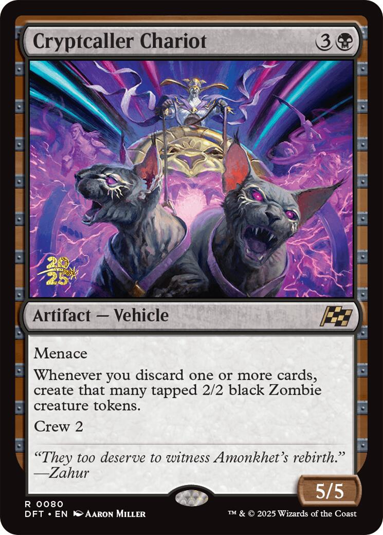 Cryptcaller Chariot [Aetherdrift Prerelease Promos] - Trinity Hobby