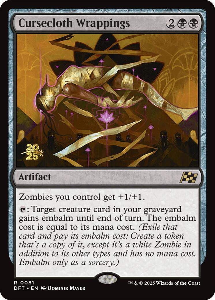 Cursecloth Wrappings [Aetherdrift Prerelease Promos] - Trinity Hobby