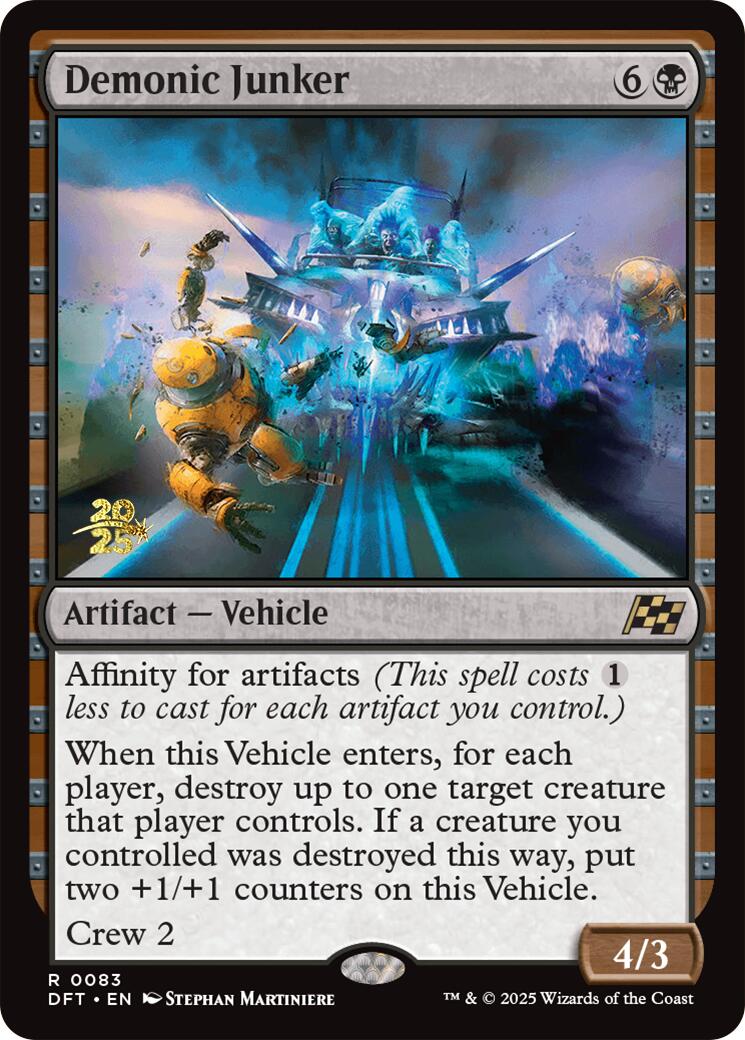 Demonic Junker [Aetherdrift Prerelease Promos] - Trinity Hobby