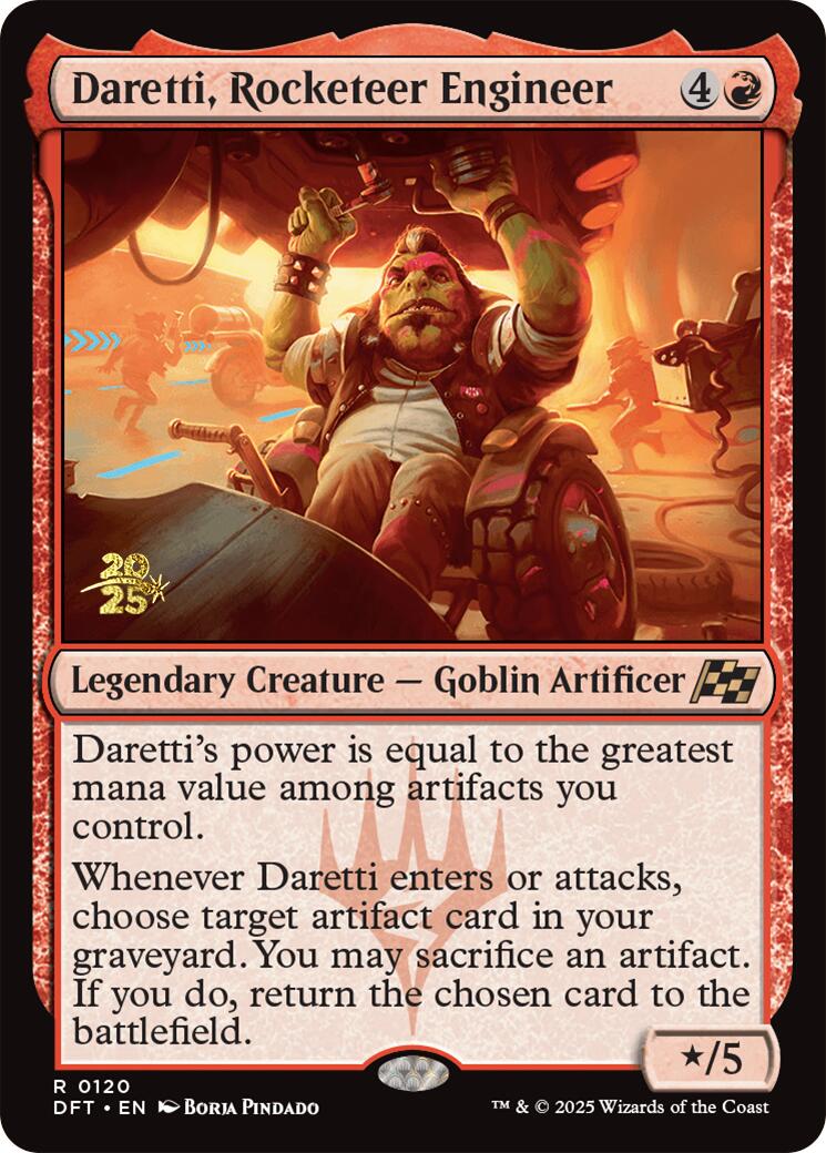 Daretti, Rocketeer Engineer [Aetherdrift Prerelease Promos] - Trinity Hobby